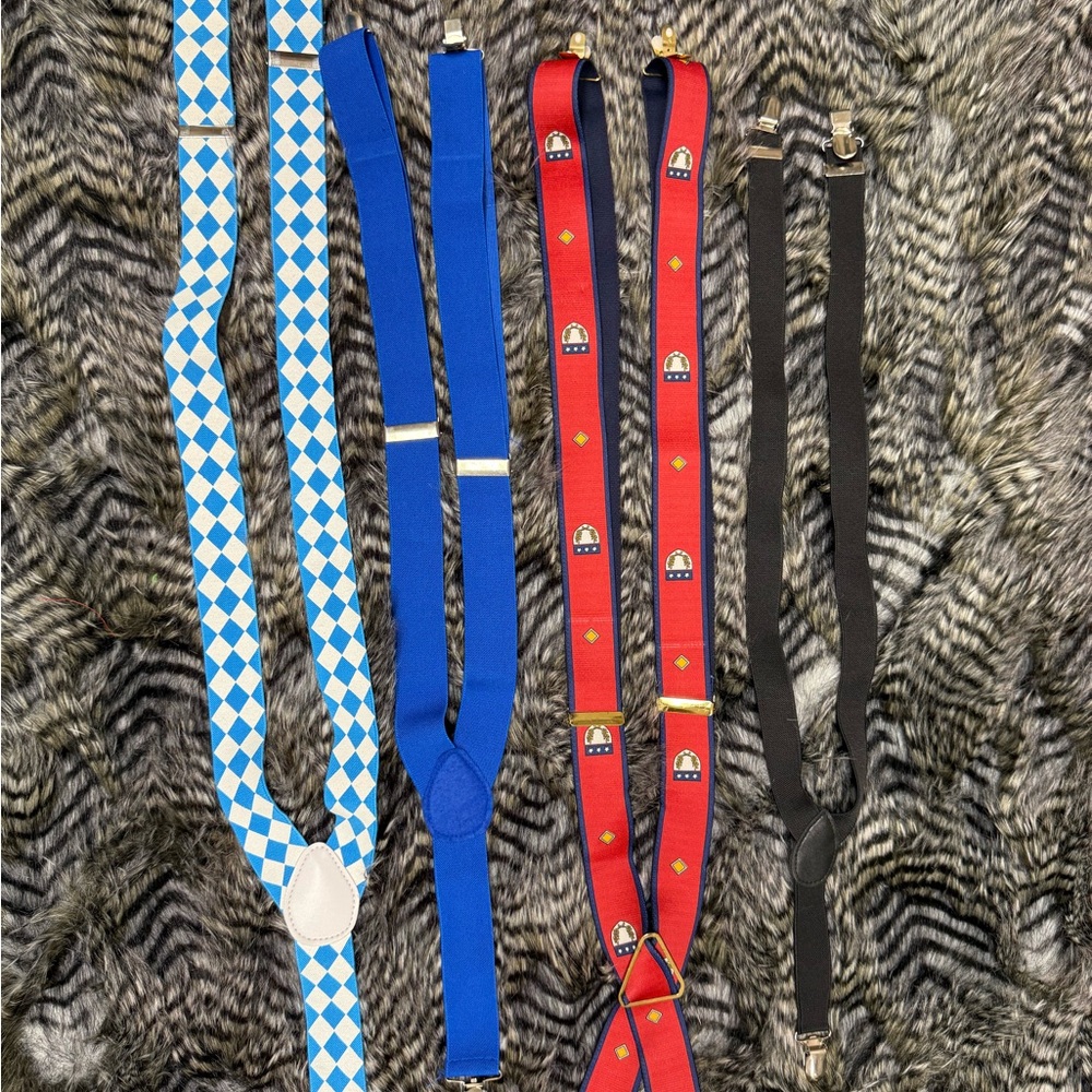 ✨ Bundle Colorful Suspender Set - 4 Pack